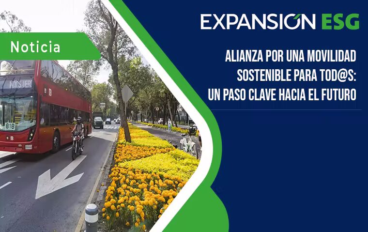 Alianza de movilidad sostenible en México, transporte sostenible, vehículos eléctricos en México.